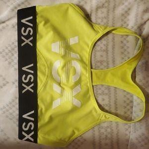 Victoria's Secret VSX sport bra- neon yellow sz L